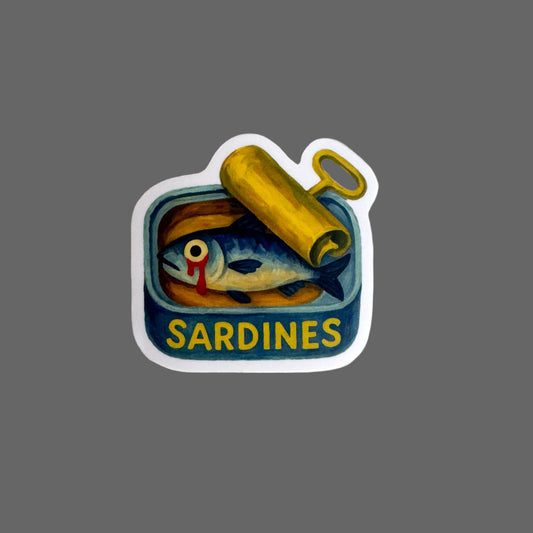 Sad Sardine Sticker